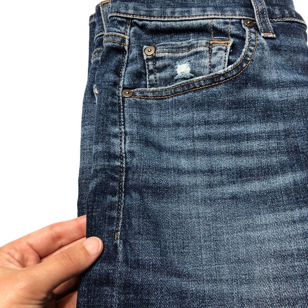 7 for all mankind Womens Paxtyn Skinny Jeans Size 29 Distressed - Picture 16 of 16